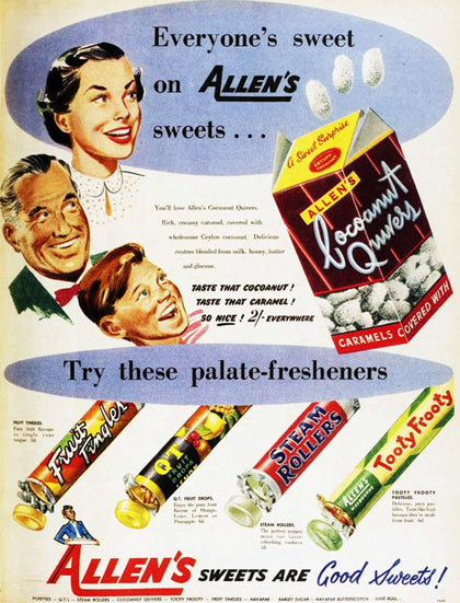 Allen's Sweets Coconut Quivers Advertisement T-Shirt preview