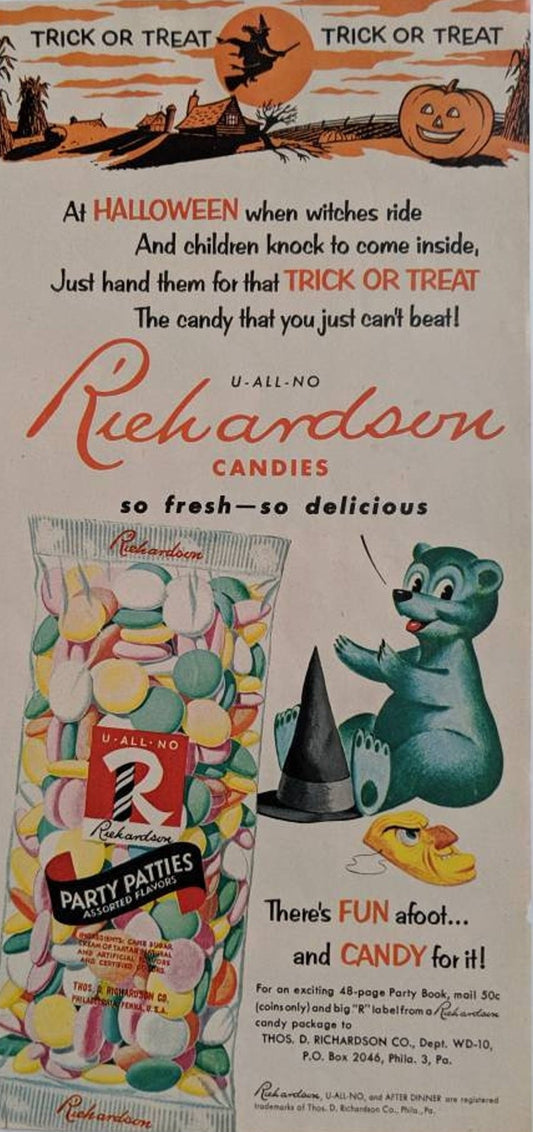 Richardson Party Patties Halloween Advertisement