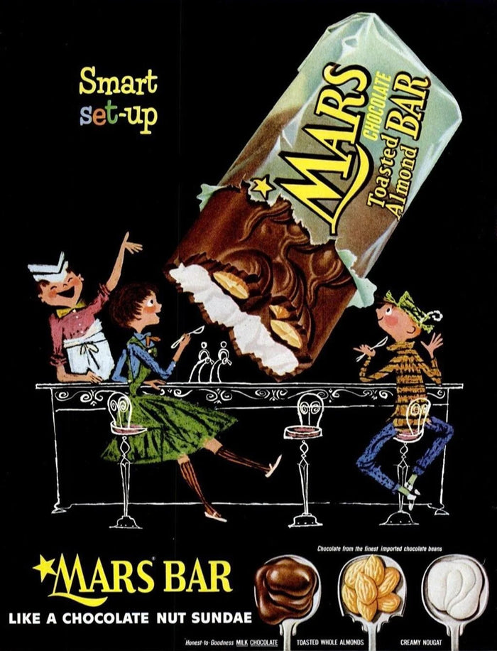 Mars Bar Toasted Almond Bar Advertisement Postcard preview