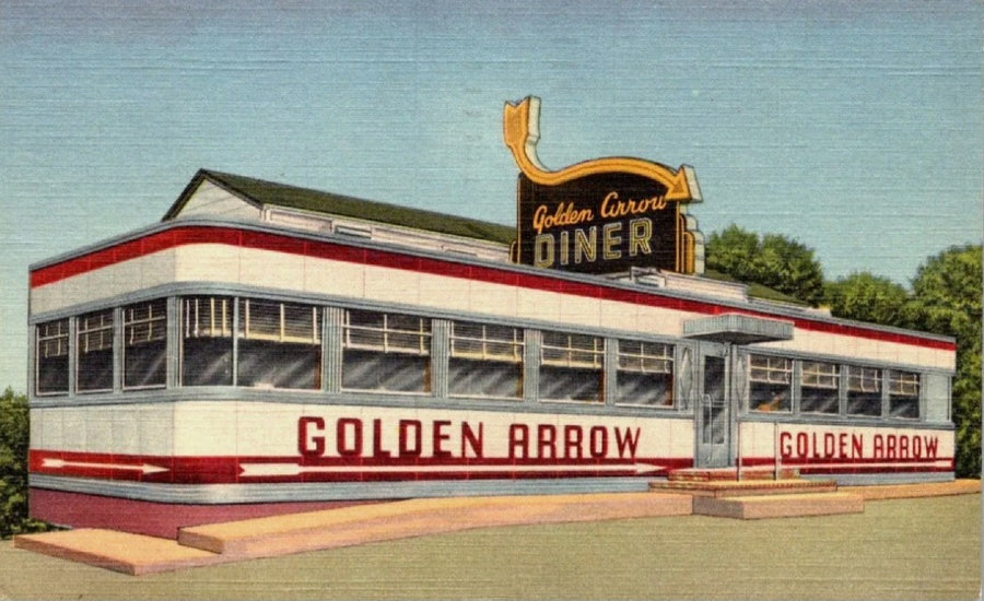 Golden Arrow Diner Advertisement artwork