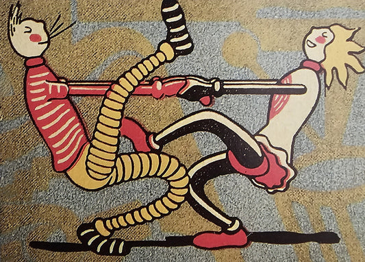 Whimsical Dancing Illustration