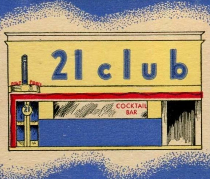 21 Club Cocktail Bar Postcard preview