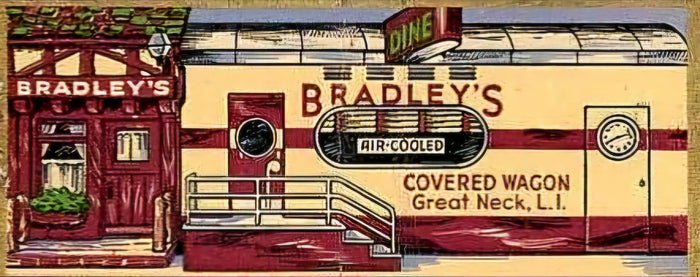 Bradley's Covered Wagon Diner Postcard preview
