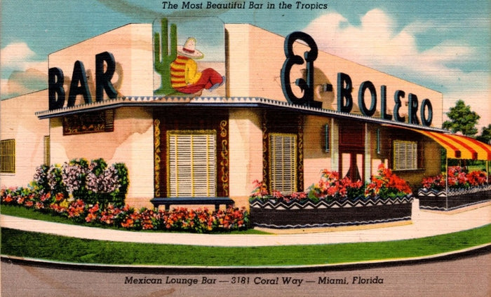 El Bolero Bar Miami Postcard preview