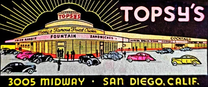 Topsy's San Diego Postcard preview