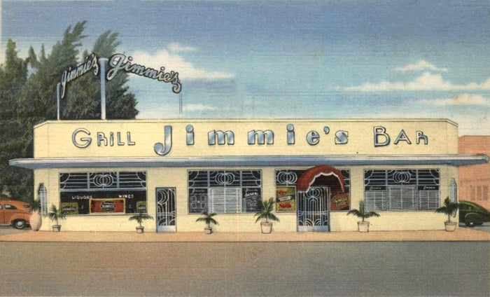 Jimmie's Bar and Grill Postcard preview