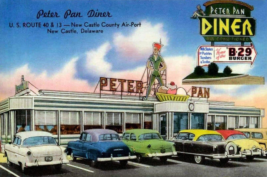 Peter Pan Diner Delaware artwork