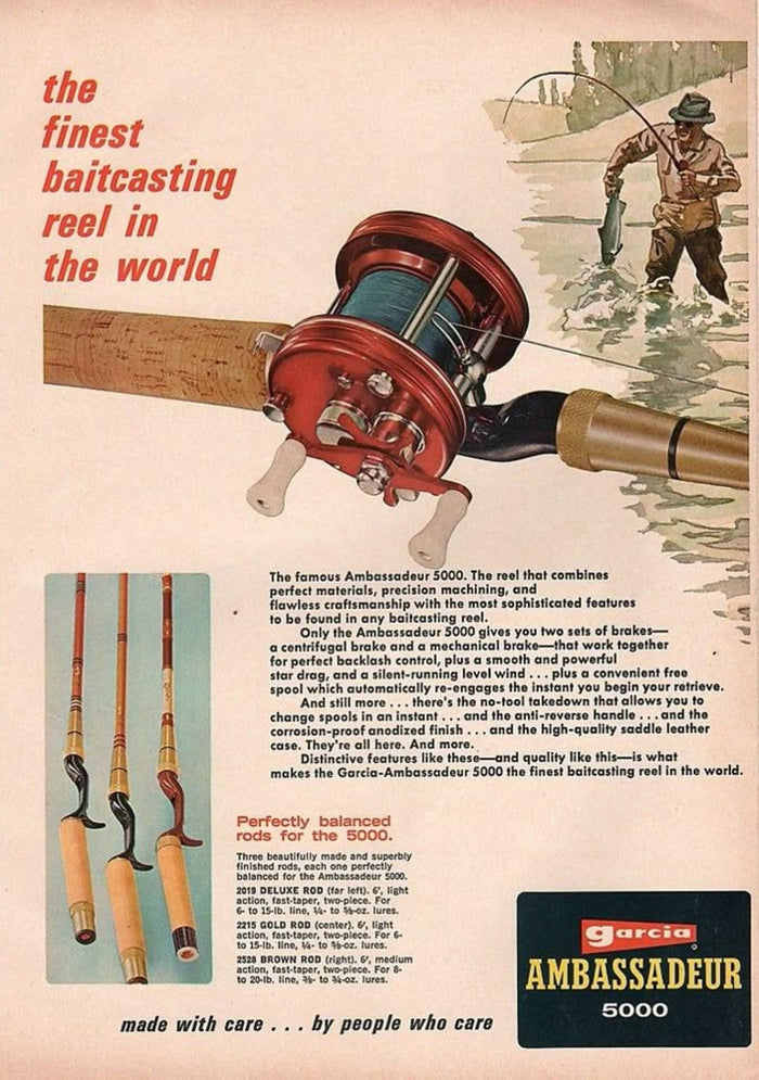 Garcia Ambassadeur 5000 Fishing Reel Advertisement Postcard preview