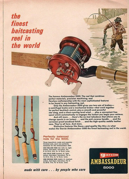 Garcia Ambassadeur 5000 Fishing Reel Advertisement