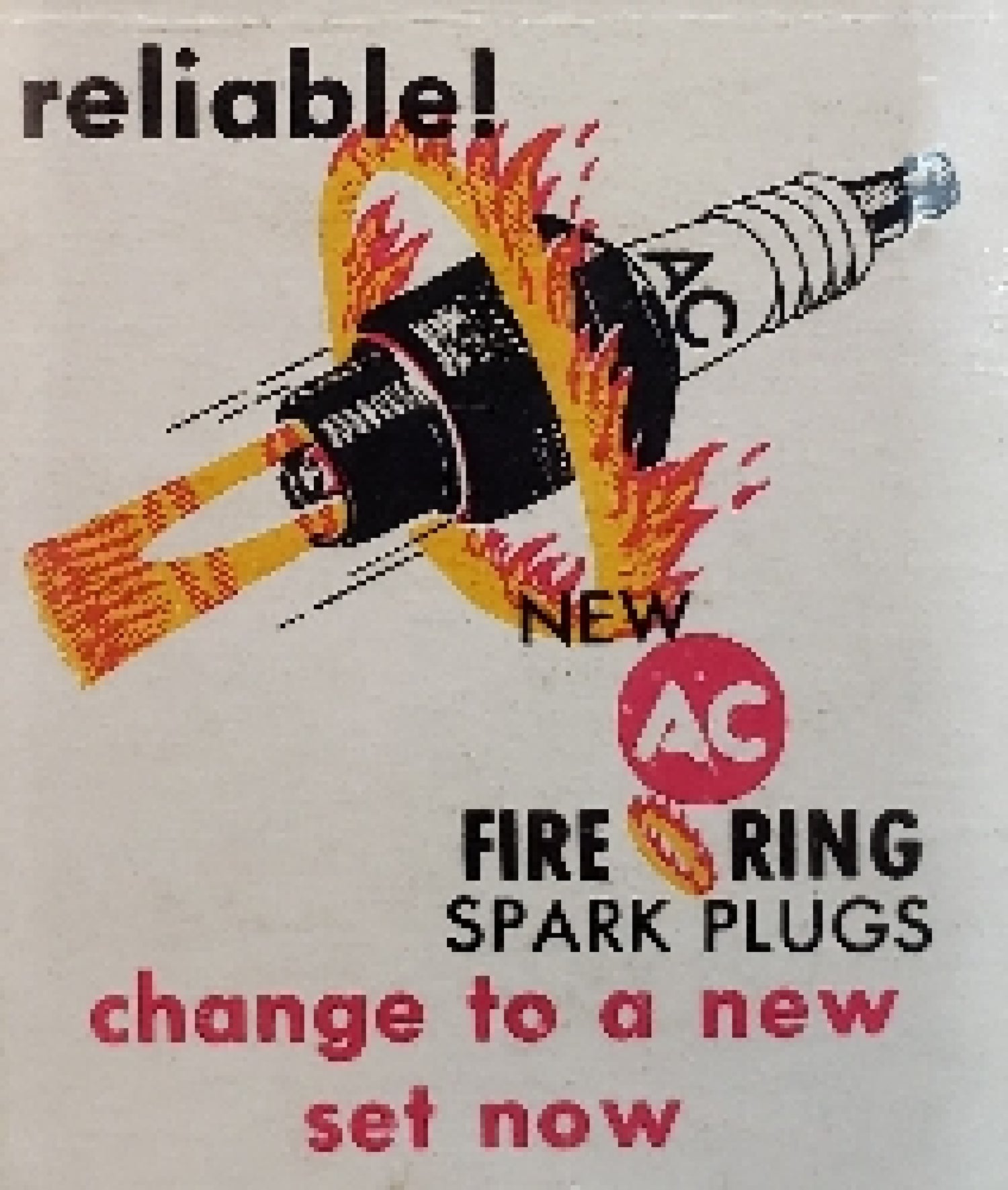 New AC Fire Ring Spark Plugs
