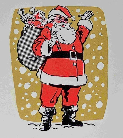 Santa Claus Waving with Gift Sack T-Shirt preview