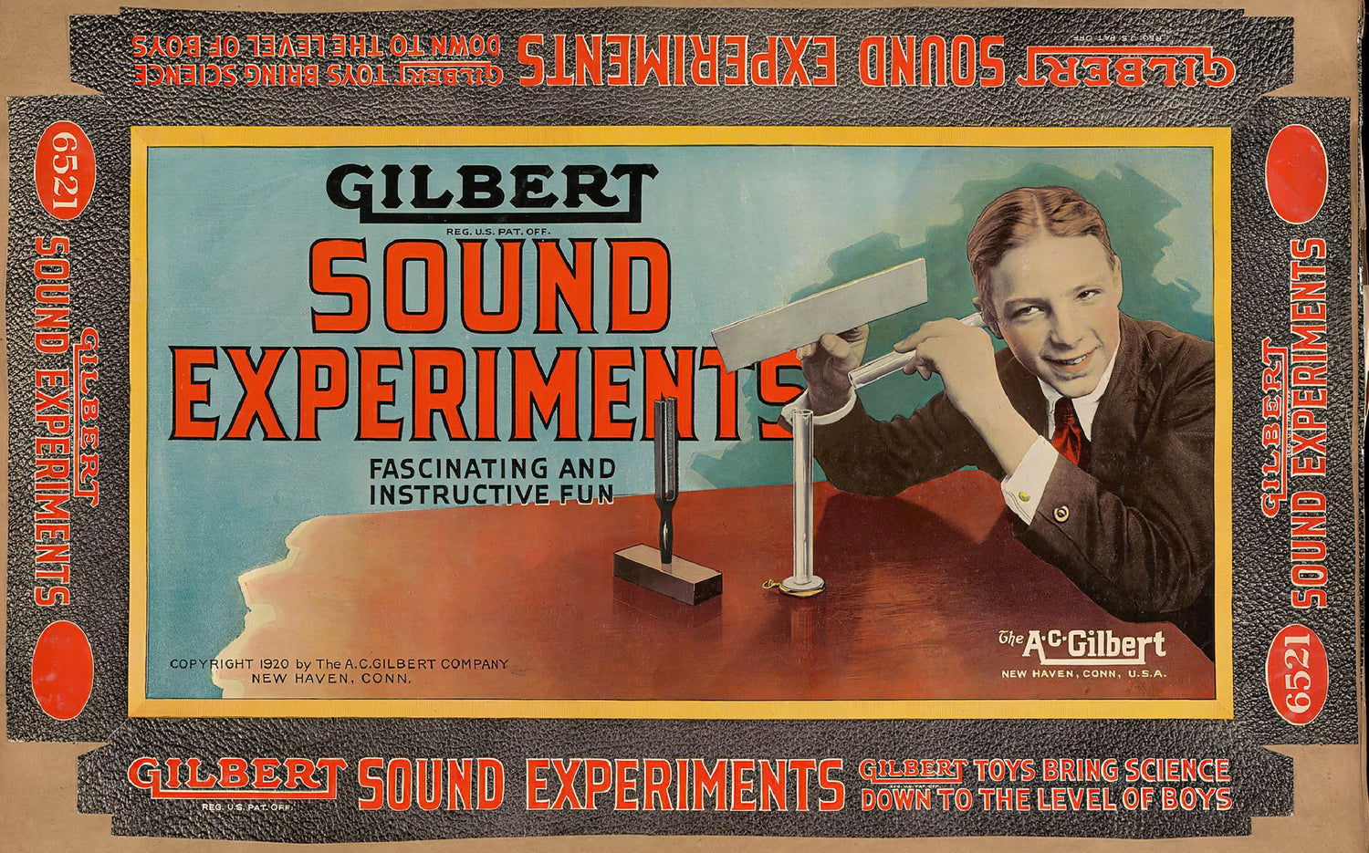 Gilbert Sound Experiments Toy Box Label