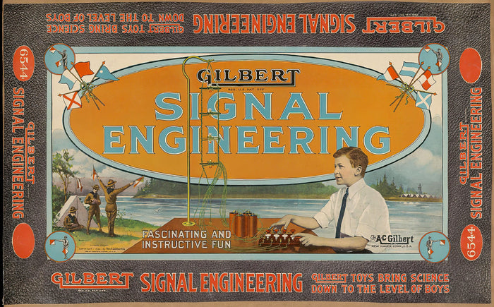 Gilbert Signal Engineering Toy Box Label Postcard preview