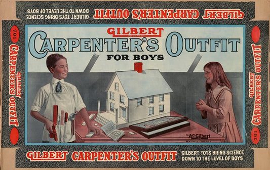 Gilbert Carpenter’s Outfit Toy Box Label