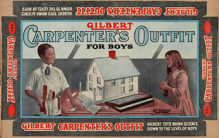 Gilbert Carpenter’s Outfit Toy Box Label Postcard preview