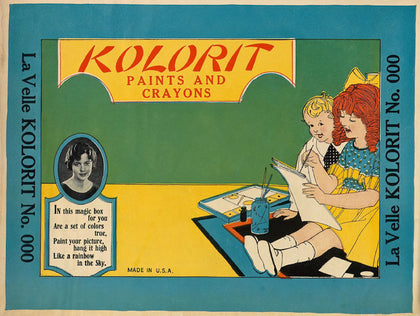 Kolorit Paints and Crayons Box Label T-Shirt preview