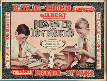 Gilbert Designer and Toy Maker Box Label T-Shirt preview