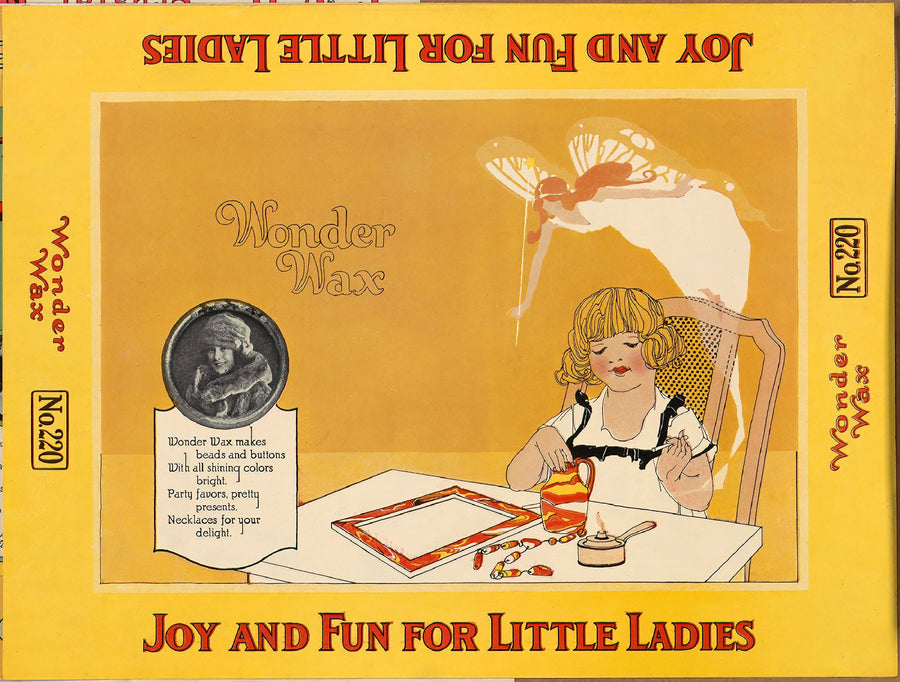 Wonder Wax Toy Box Label artwork