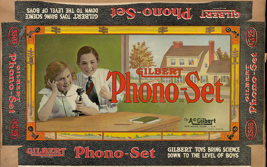 Gilbert Phono-Set Toy Box Label