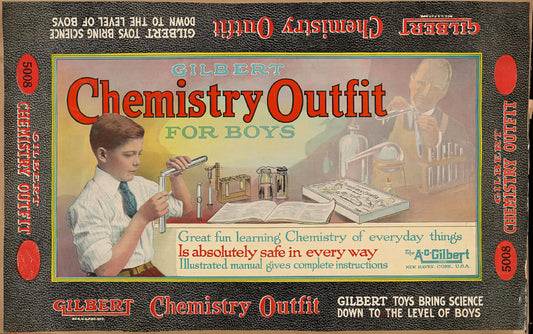 Gilbert Chemistry Outfit Box Label