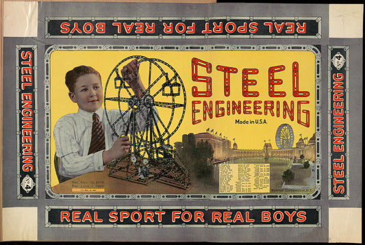 Steel Engineering Toy Box Label