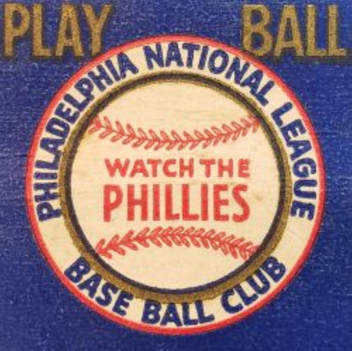 Philadelphia Phillies Play Ball Label Postcard preview
