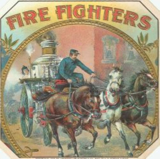 Fire Fighters Cigar Label