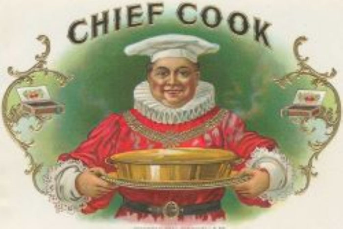 Chief Cook Cigar Label Postcard preview