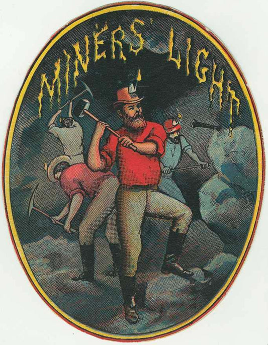 Miner’s Light Cigar Label