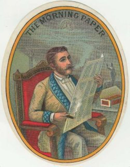 The Morning Paper Cigar Label T-Shirt preview