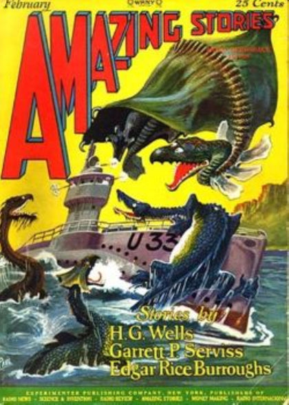 Amazing Stories Pulp Magazine Cover T-Shirt preview