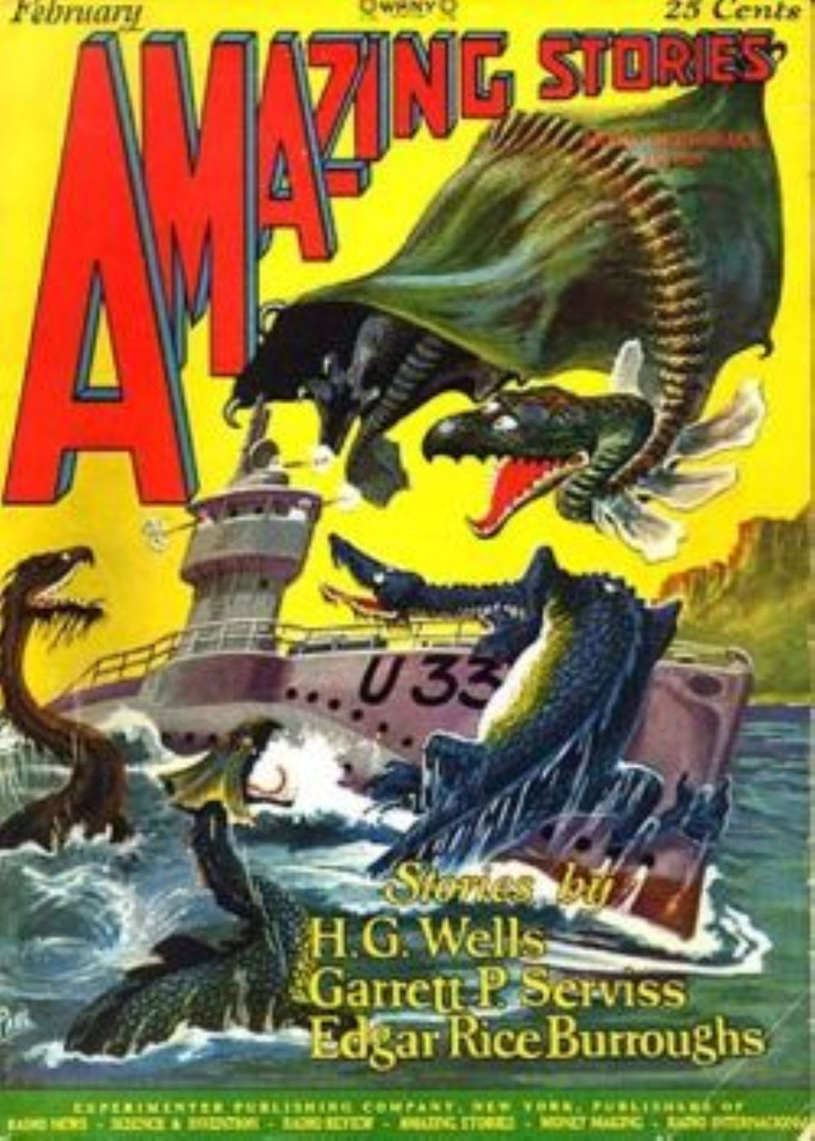Amazing Stories Pulp Magazine Cover artwork