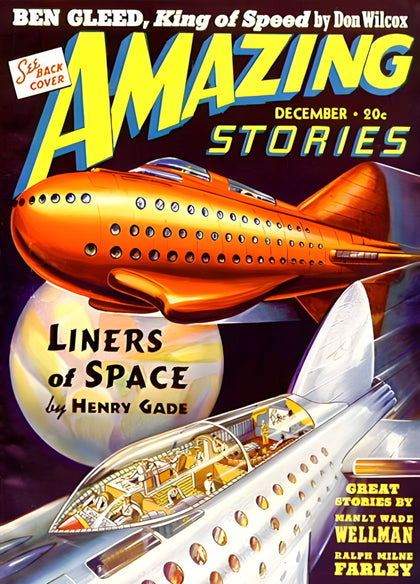 Amazing Stories 'Liners of Space' Cover T-Shirt preview