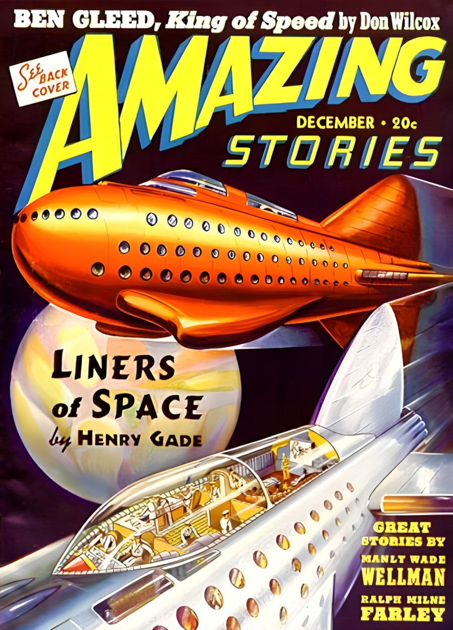 Amazing Stories 'Liners of Space' Cover artwork