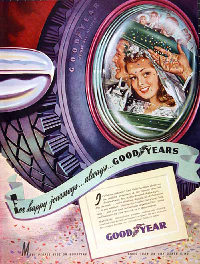 For Happy Journeys Always Goodyears Postcard preview