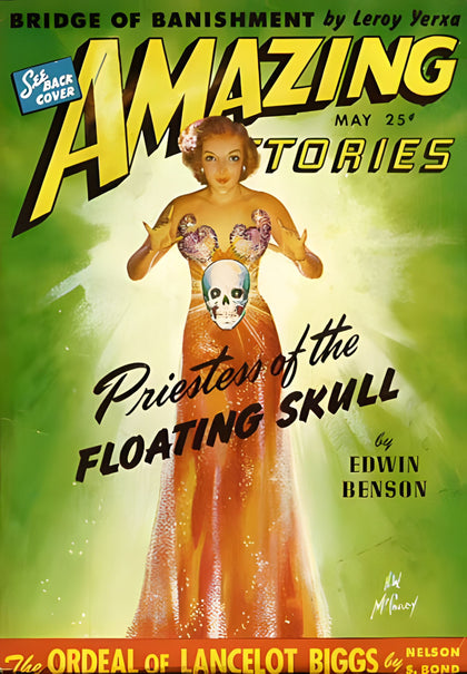 Amazing Stories 'Priesters of the Floating Skull' Cover T-Shirt preview