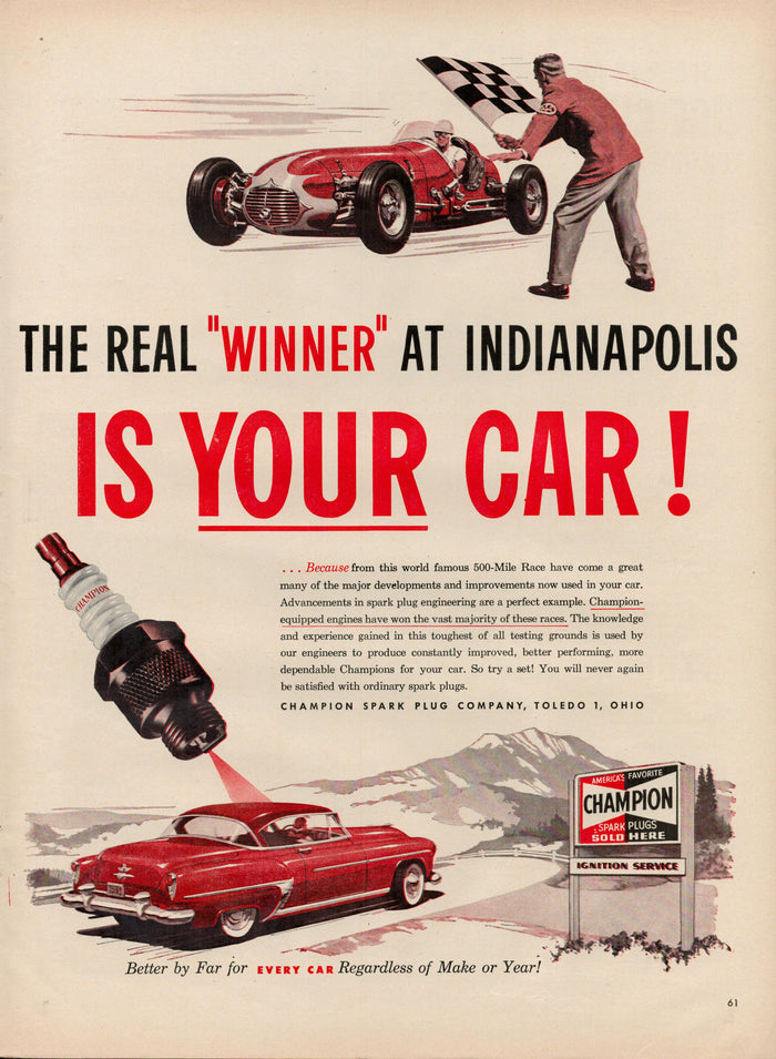 The Real Winner at Indianapolis Is Your Car Postcard preview