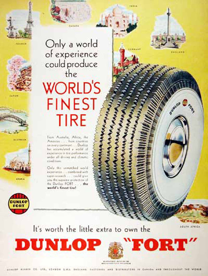 Dunlop Fort World’s Finest Tire Postcard preview