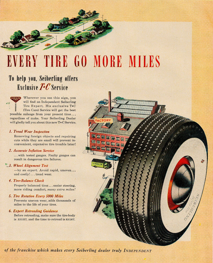 Every Tire Go More Miles Postcard preview