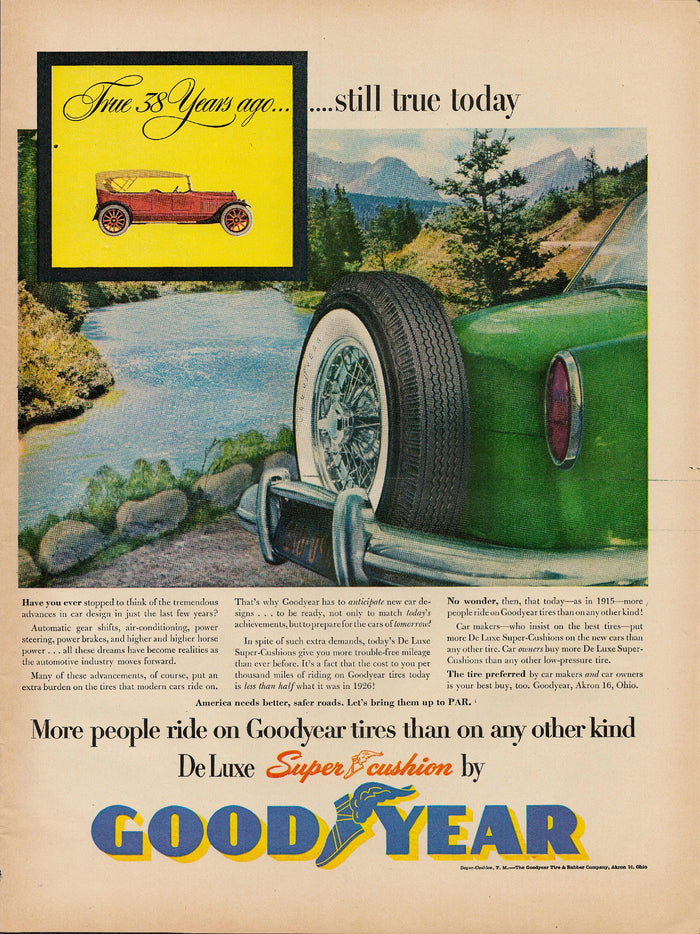 Goodyear De Luxe Super-Cushion Postcard preview