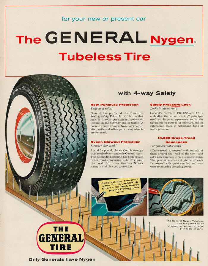 General Tubeless Tires Postcard preview