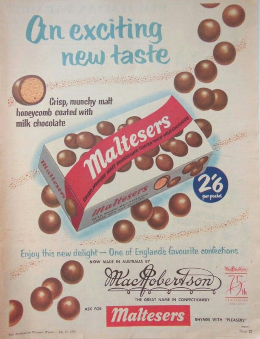 Maltesers Magazine Advertisement artwork