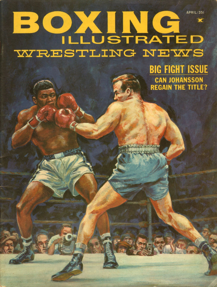 Boxing Illustrated Wrestling News Magazine Cover Postcard preview