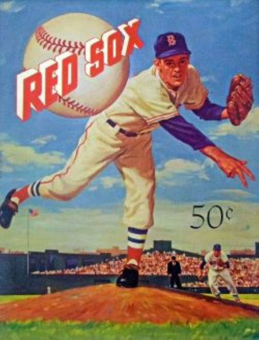 Red Sox Baseball Program Cover
