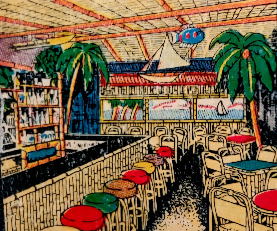Tiki Bar Restaurant Interior Photograph artwork