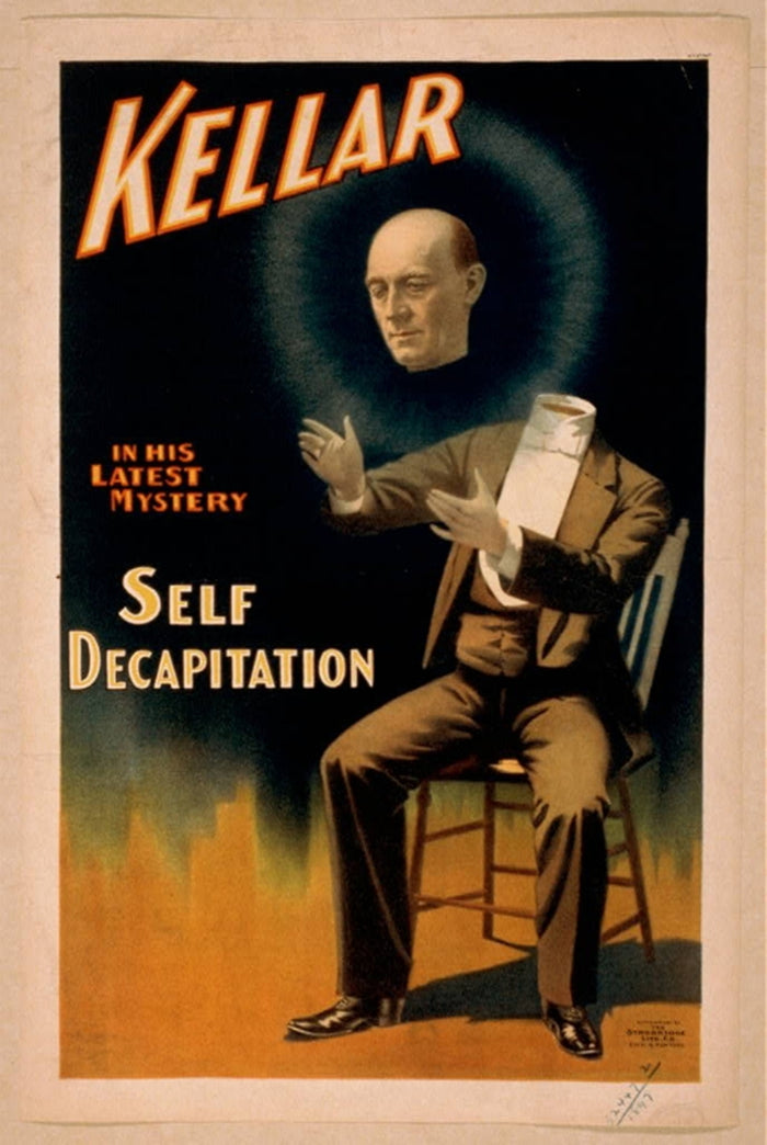 Kellar Self Decapitation Mystery Postcard preview