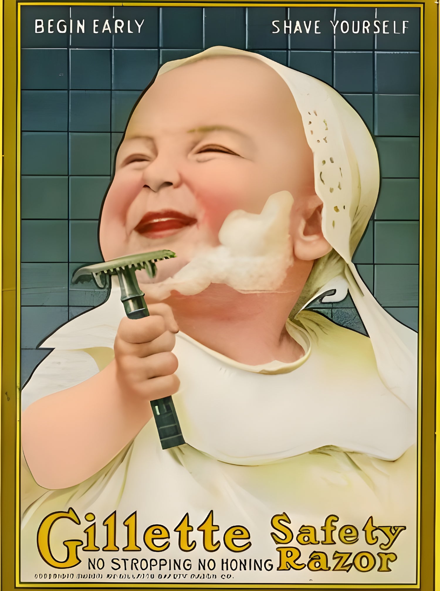 Gillette Safety Razor Begin Early Poster