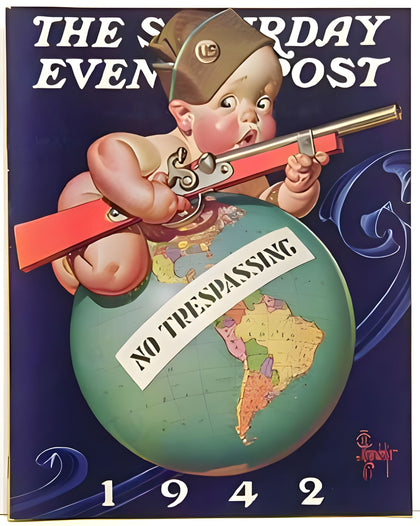 No Trespassing Saturday Evening Post Cover 1942 T-Shirt preview