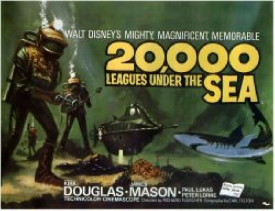 20,000 Leagues Under the Sea Poster (1954) artwork
