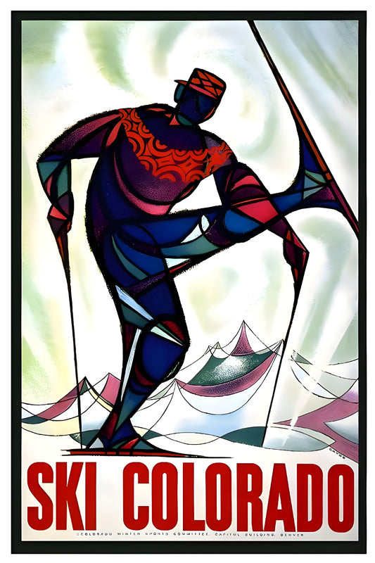 Ski Colorado Winter Sports Poster